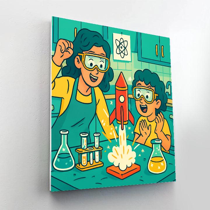 DIY Science Project paint by number