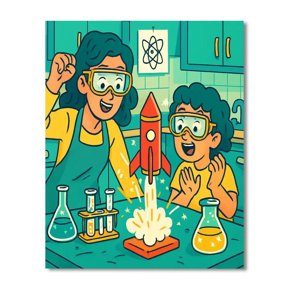 DIY Science Project paint by number