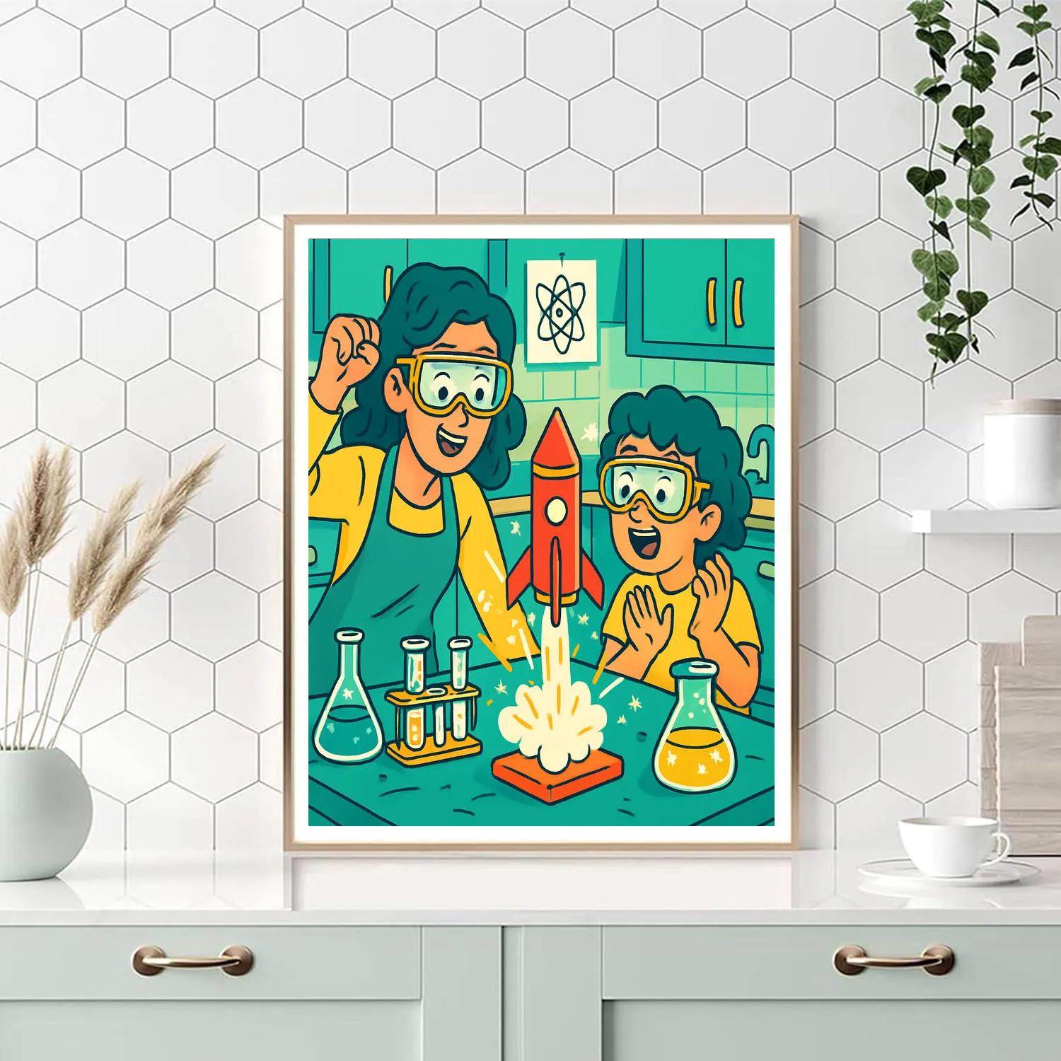 DIY Science Project paint by number