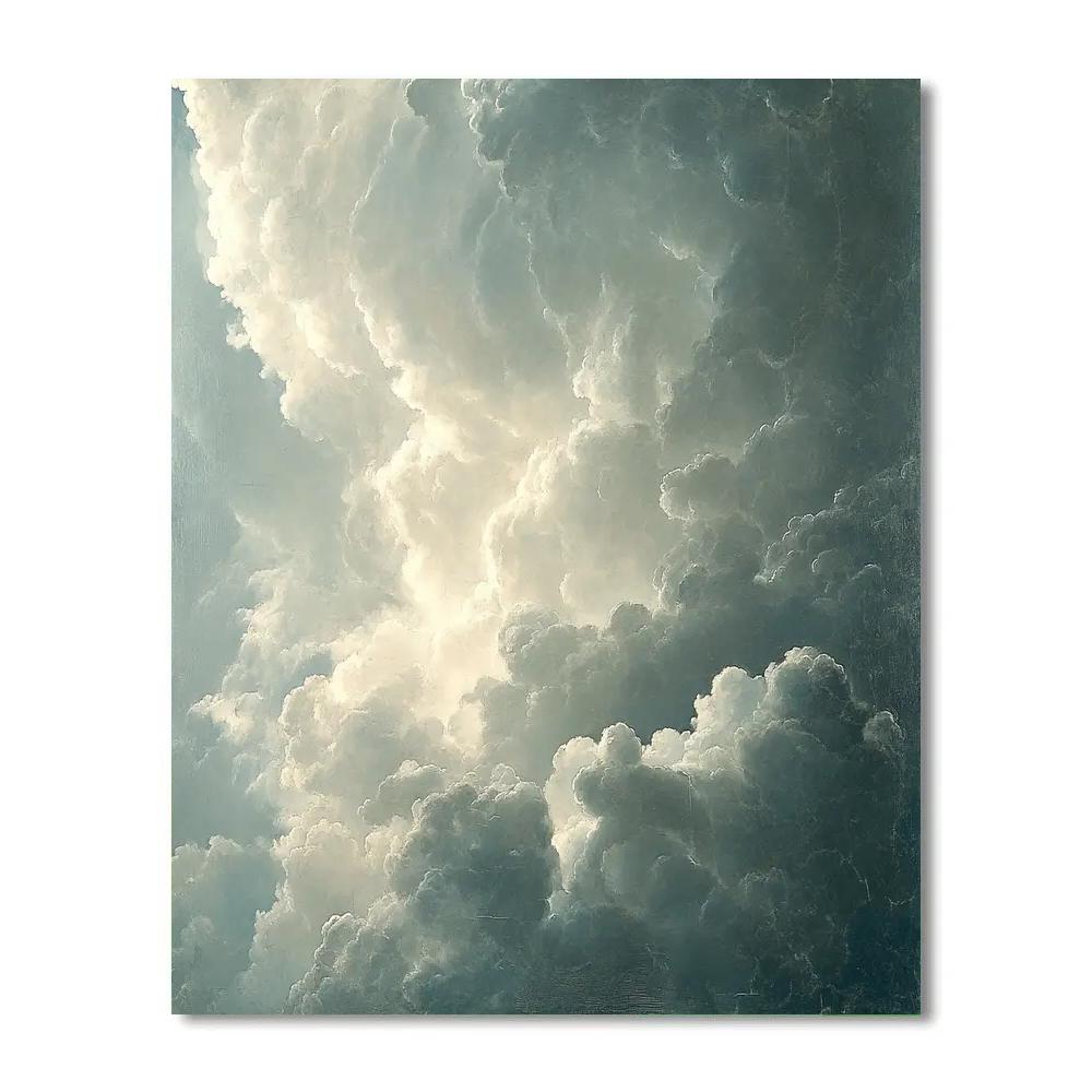 Michelangelo Inspired Thunderhead Colossus Paint by numbers art