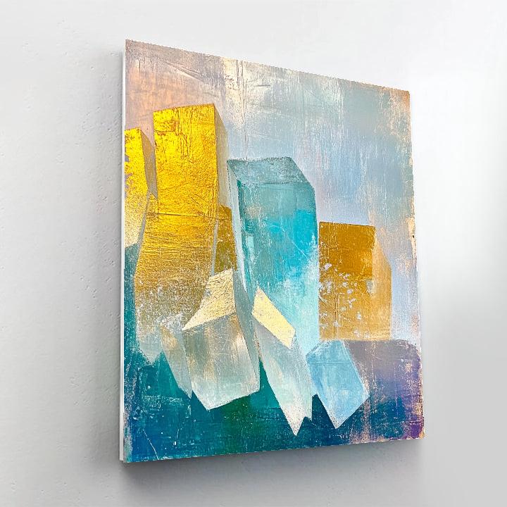 Edgar Degas Inspired Crystal Aurora paint by color