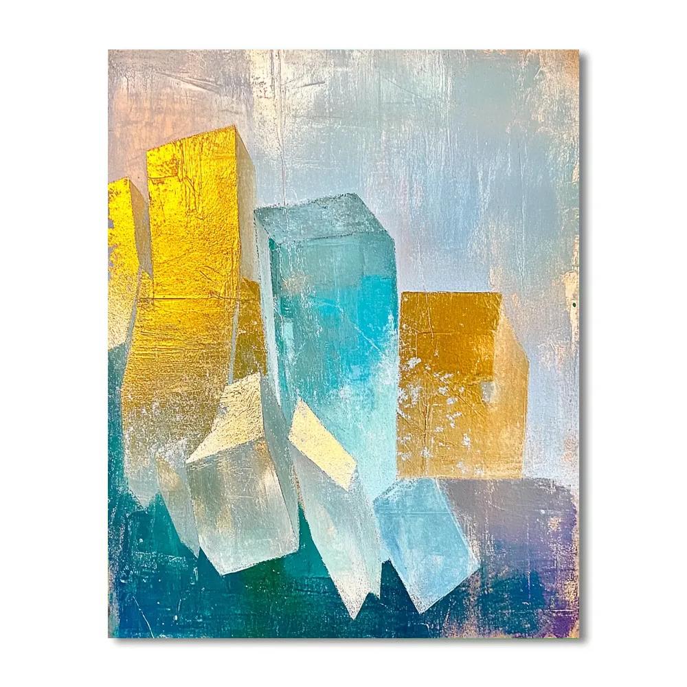 Edgar Degas Inspired Crystal Aurora paint by color