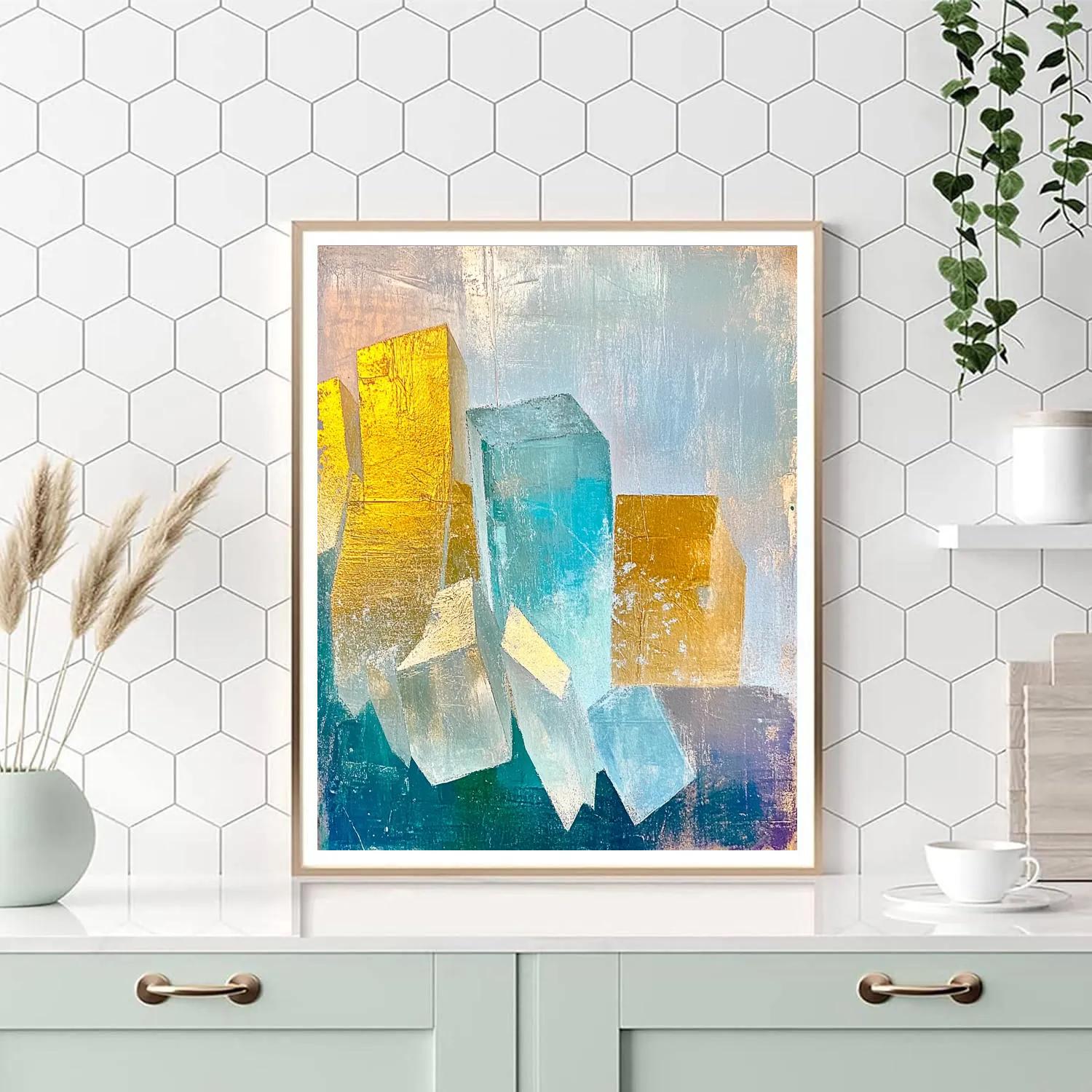 Edgar Degas Inspired Crystal Aurora paint by color