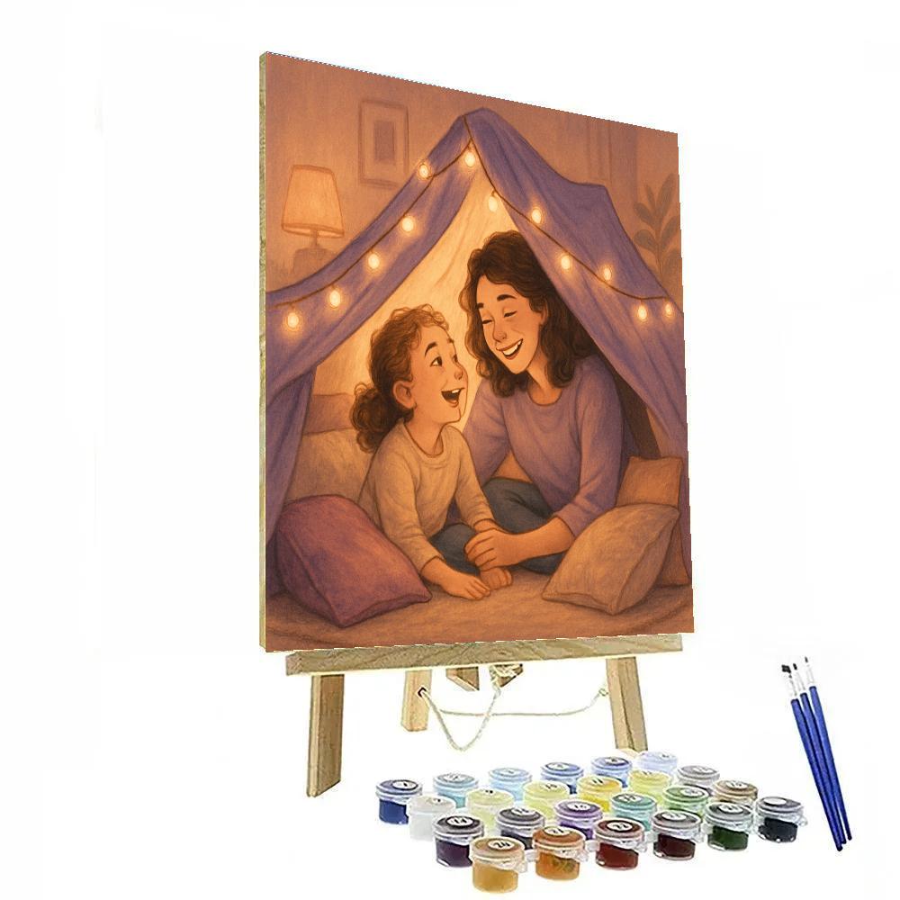 Cozy Blanket Fort Adventures Paint by numbers art