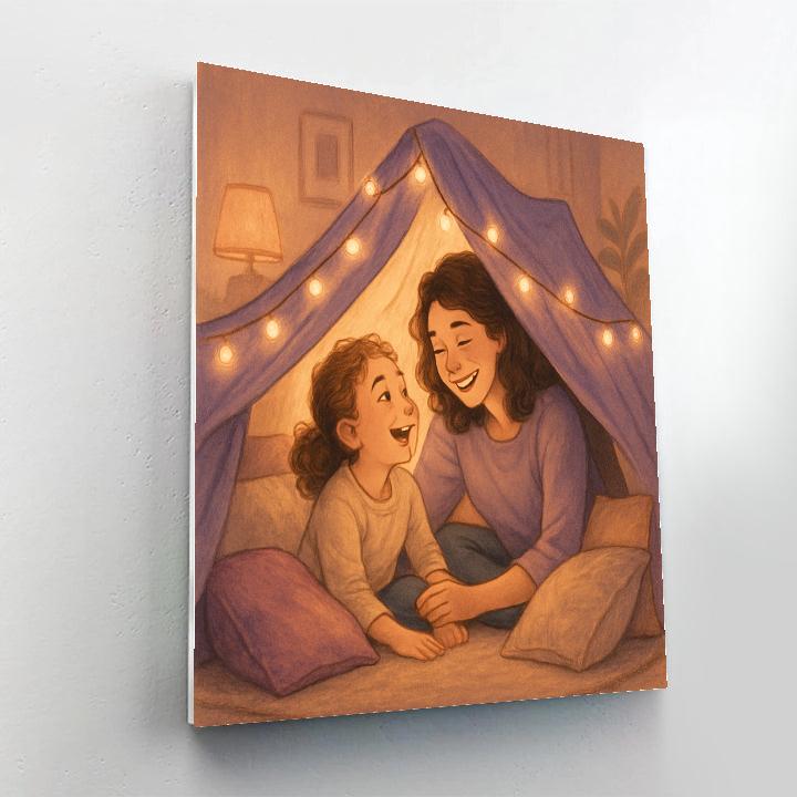 Cozy Blanket Fort Adventures Paint by numbers art