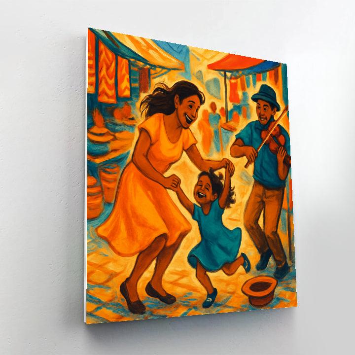 Mother And Child Market Music Number painting