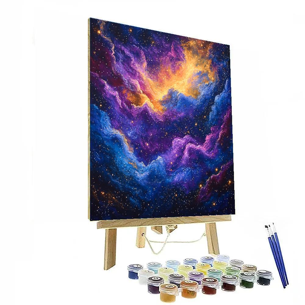 Edgar Degas Inspired Celestial Nebulae DIY paint by numbers