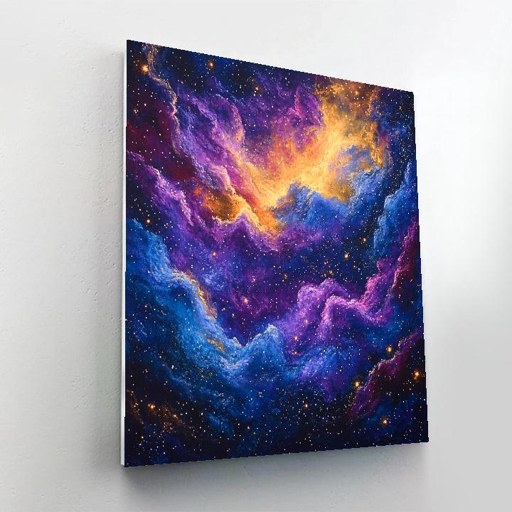 Edgar Degas Inspired Celestial Nebulae DIY paint by numbers