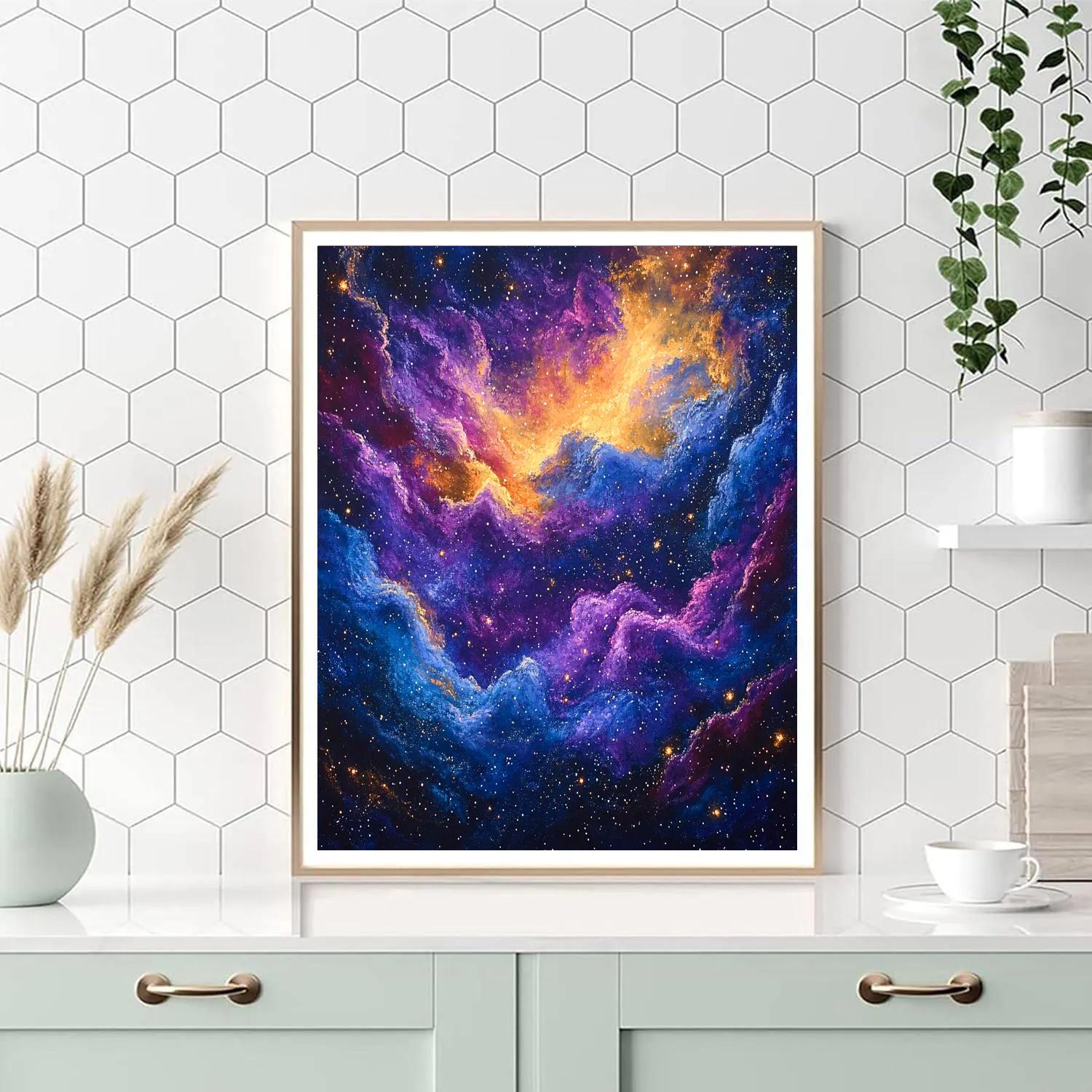 Edgar Degas Inspired Celestial Nebulae DIY paint by numbers