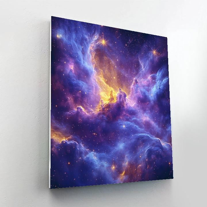Michelangelo Inspired Nebula Palace paint by number