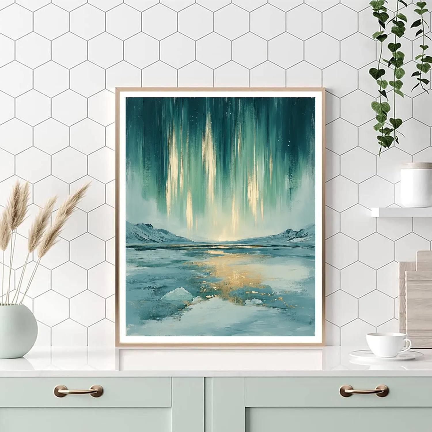 Leonardo Da Vinci Inspired Aurora Alchemy painting number kit