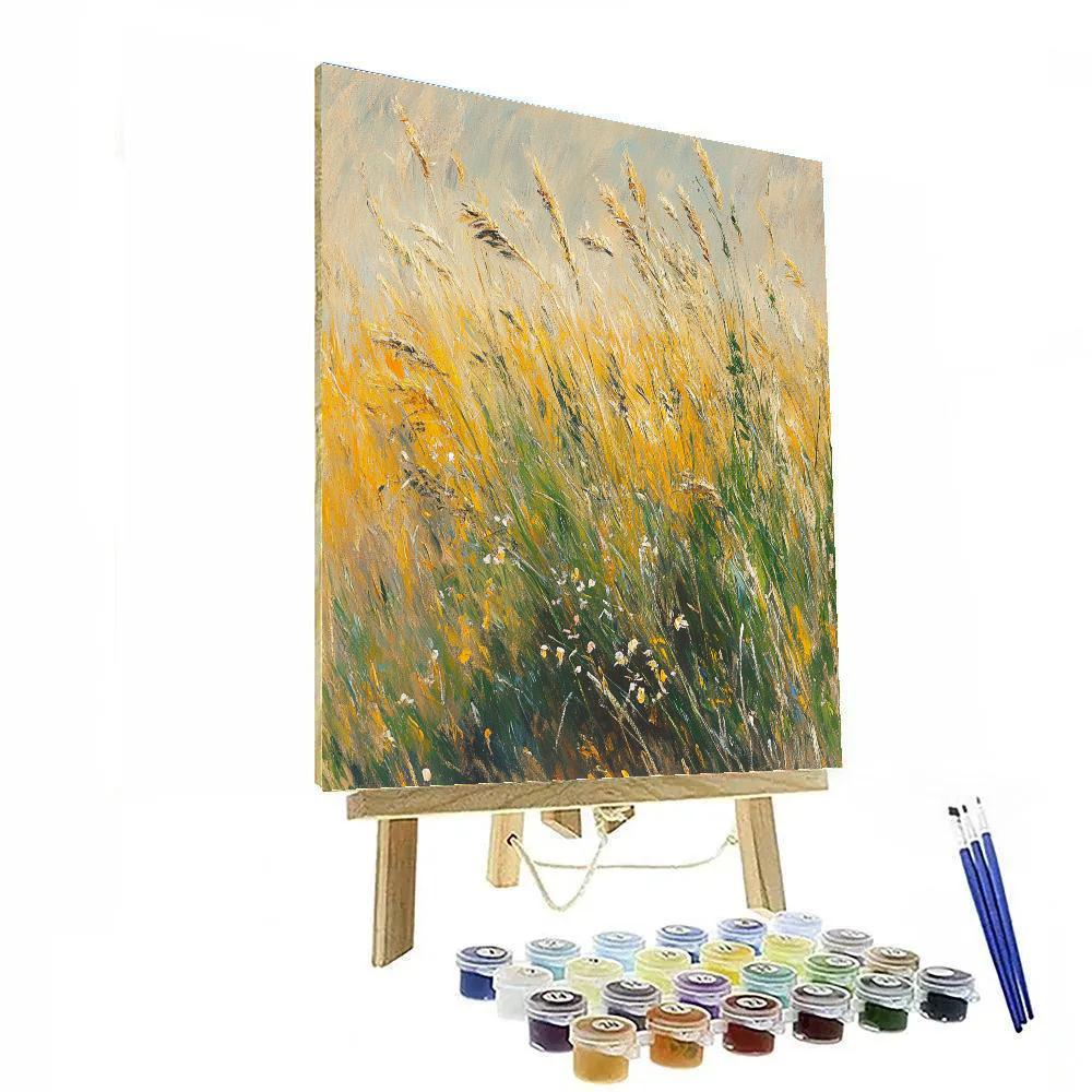 Edgar Degas Inspired Swaying Wild Grasses painting number kit