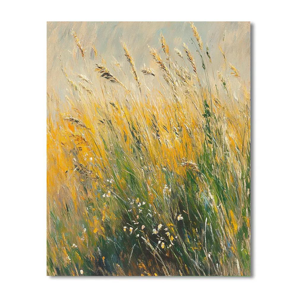 Edgar Degas Inspired Swaying Wild Grasses painting number kit
