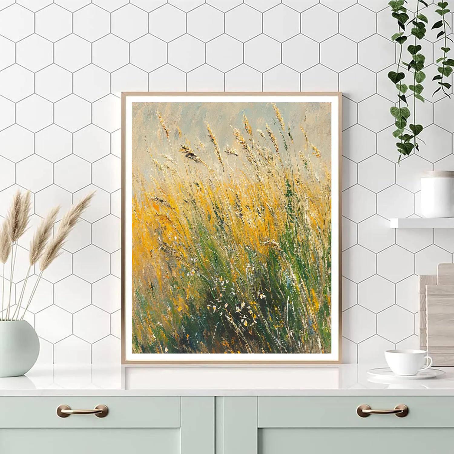 Edgar Degas Inspired Swaying Wild Grasses painting number kit