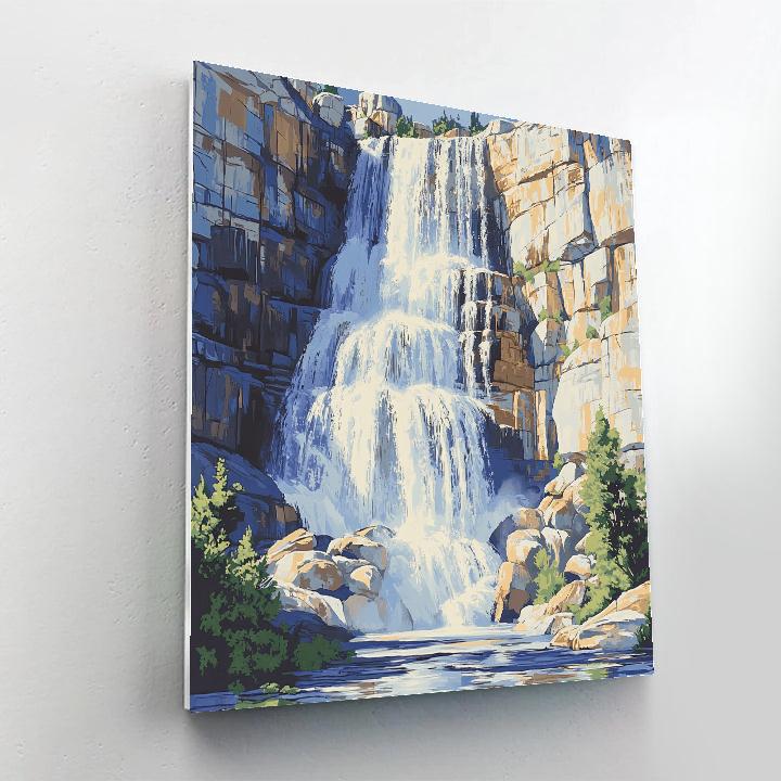 Michelangelo Inspired Crystal Cascade DIY paint by numbers