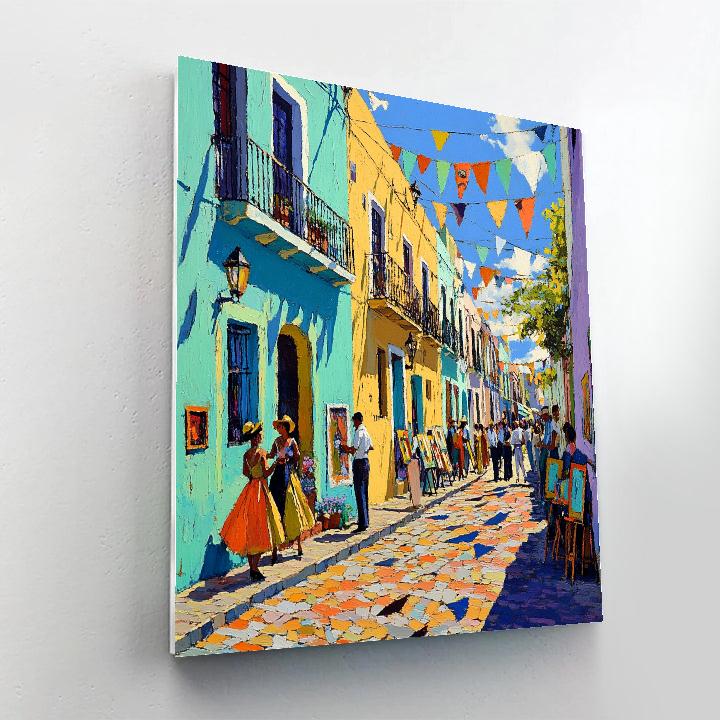 Caminito Colorful Alley Buenos Aires Argentina paint by number