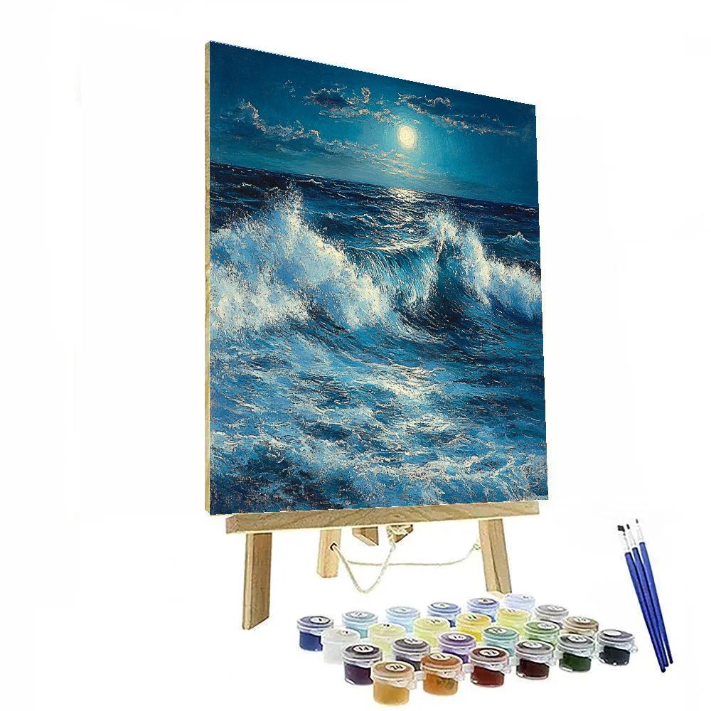 Edgar Degas Inspired Moonlit Ocean Waves Paint by numbers kits