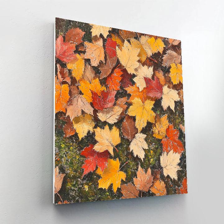 Edgar Degas Inspired Autumn Forest Floor DIY paint by numbers