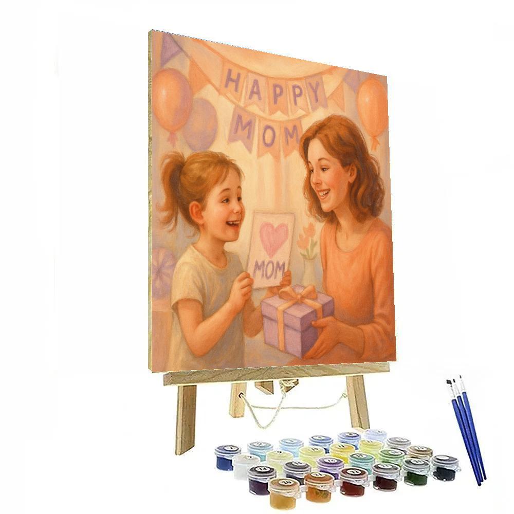 Celebrating Mothers Day Together DIY paint by numbers