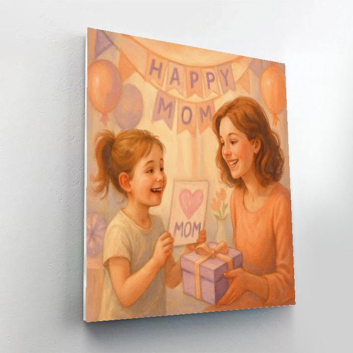 Celebrating Mothers Day Together DIY paint by numbers