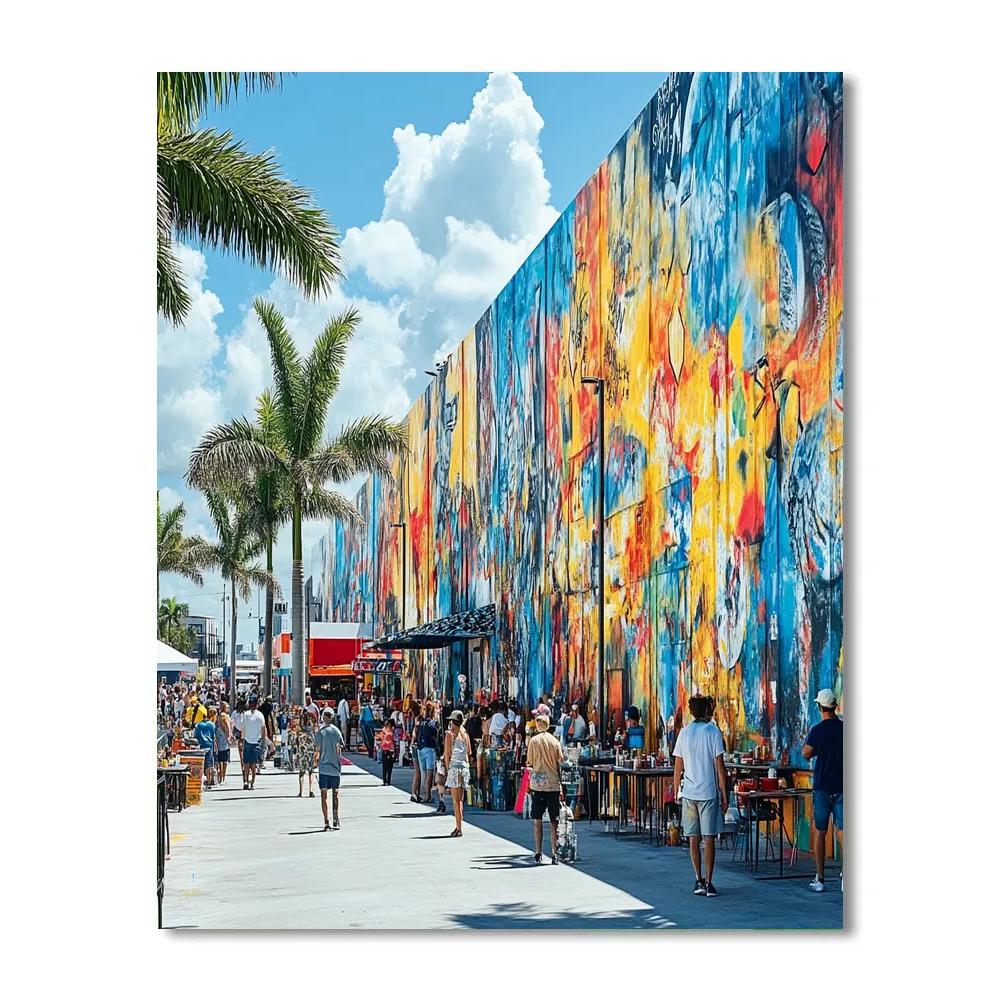 Vibrant Street Art Of Wynwood Walls – Miami, United States DIY paint by numbers