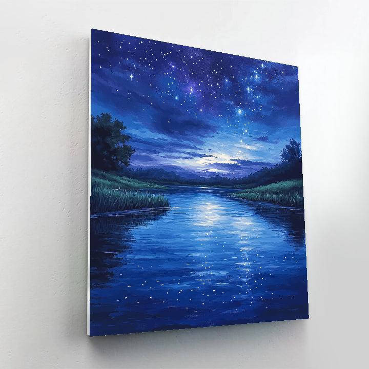 Leonardo Da Vinci Inspired Celestial Reflections Numbered painting kits