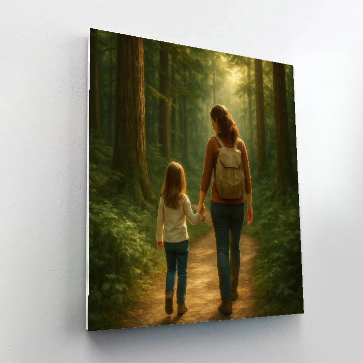 Exploring Nature Trail Hand In Hand DIY paint by numbers