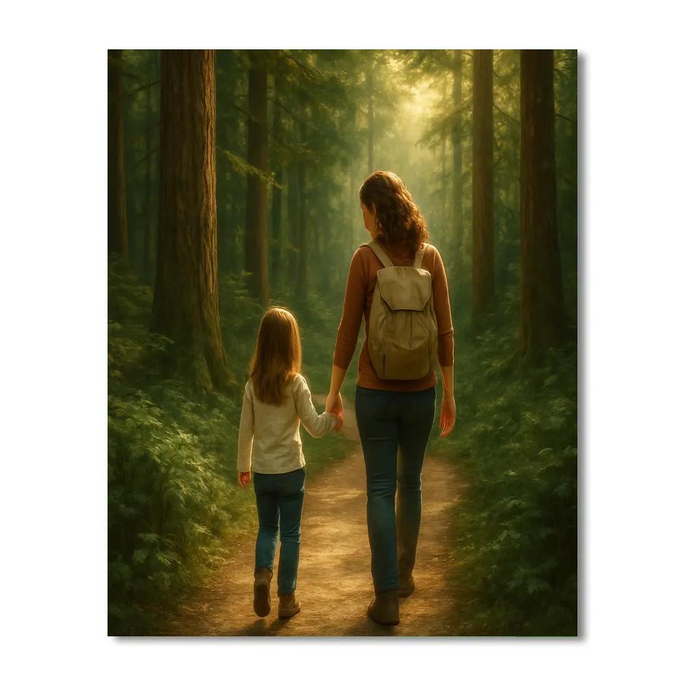 Exploring Nature Trail Hand In Hand DIY paint by numbers