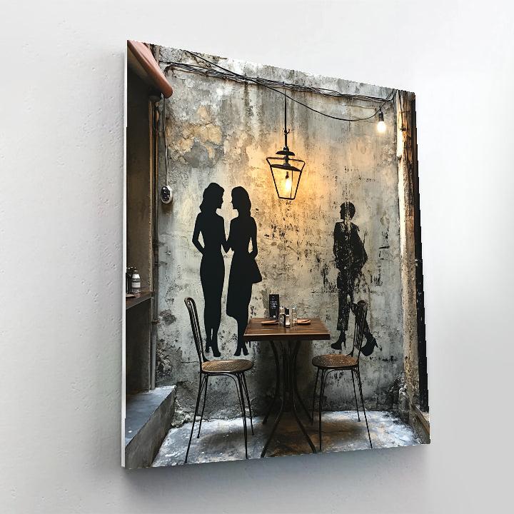 Banksy Inspired Street Cafe Numbered painting kits