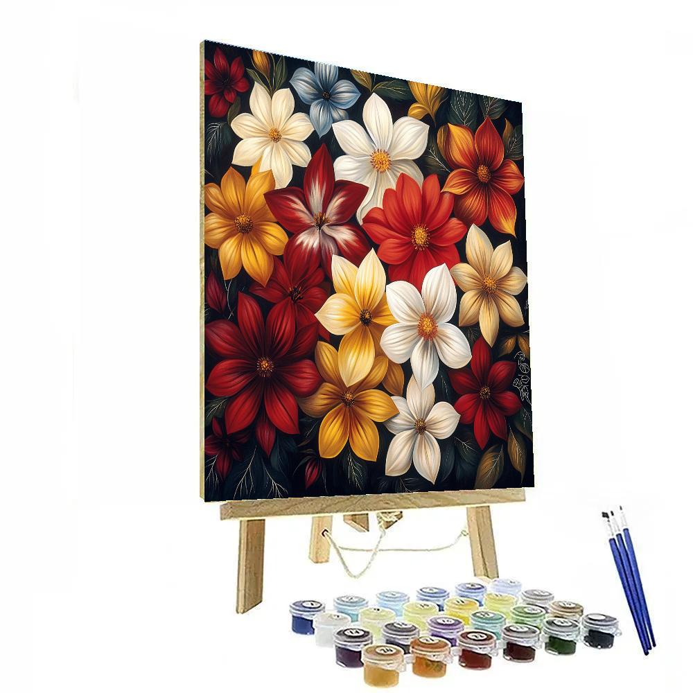 Michelangelo Inspired Flora Harmony Numbered painting kits
