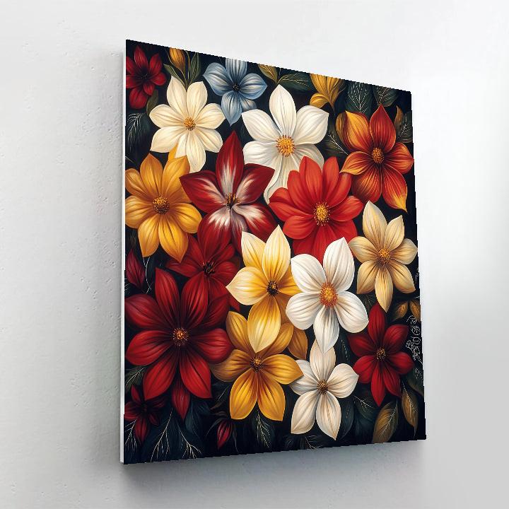 Michelangelo Inspired Flora Harmony Numbered painting kits