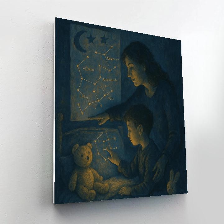 Bedtime Star Chart DIY paint by numbers