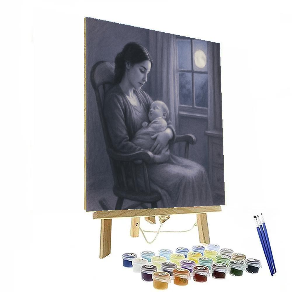 Gentle Rocking Chair Moments Numbered painting kits