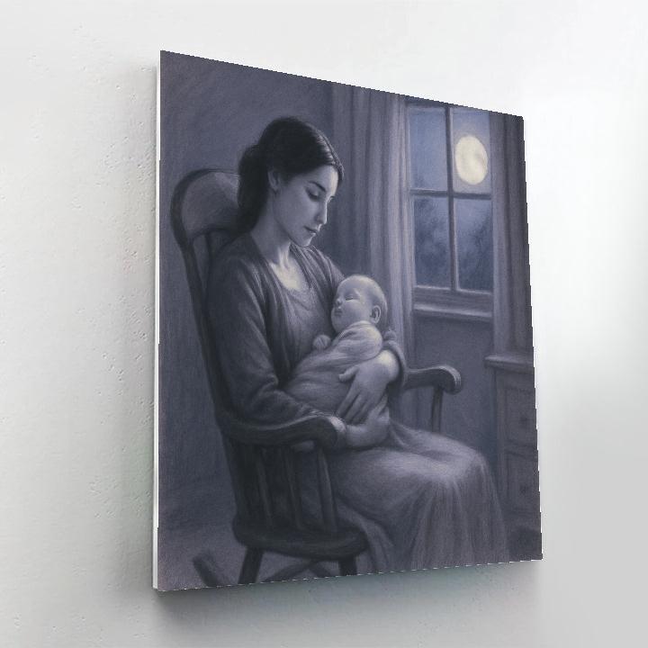 Gentle Rocking Chair Moments Numbered painting kits