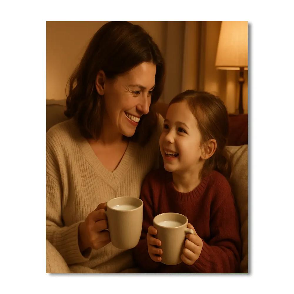 Sharing Warm Milk And Stories Paint by numbers kits