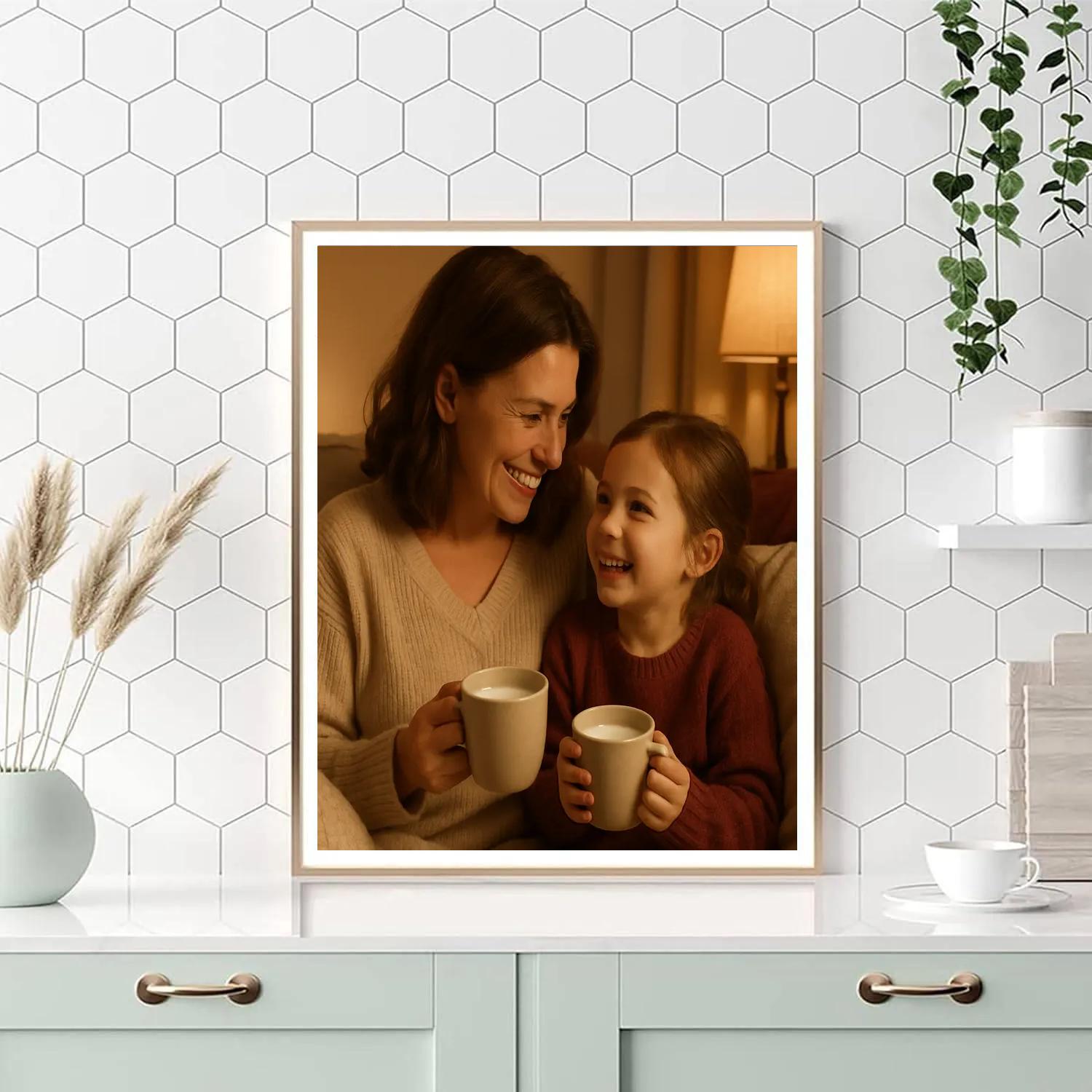 Sharing Warm Milk And Stories Paint by numbers kits
