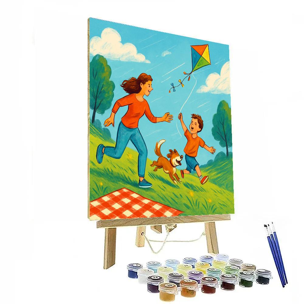 Park Kite Lessons paint by numbers