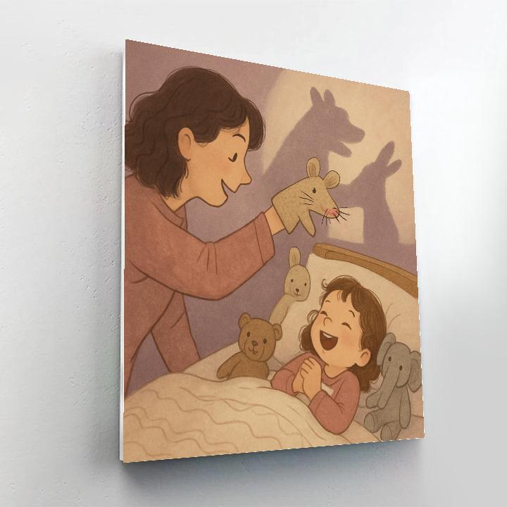 Bedtime Puppet Show Number painting