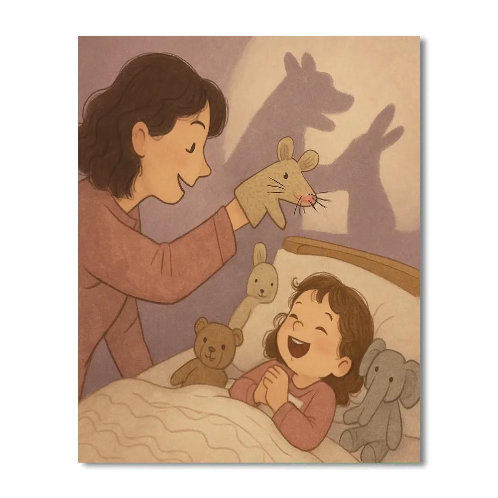 Bedtime Puppet Show Number painting