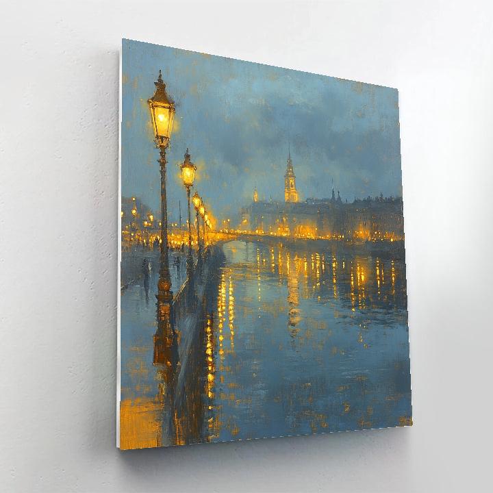 Whistler Inspired Nocturne Bridge Numbered painting kits