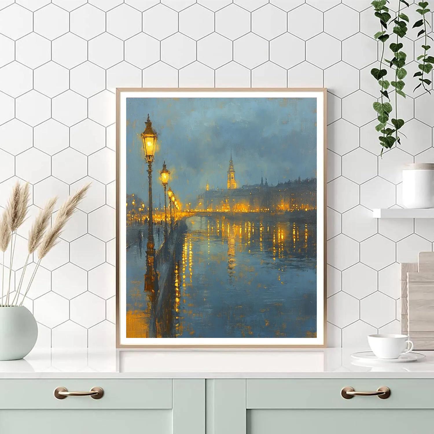 Whistler Inspired Nocturne Bridge Numbered painting kits