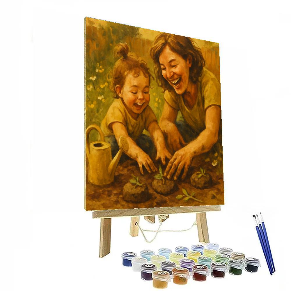 Backyard Mud Pie Baking paint by color