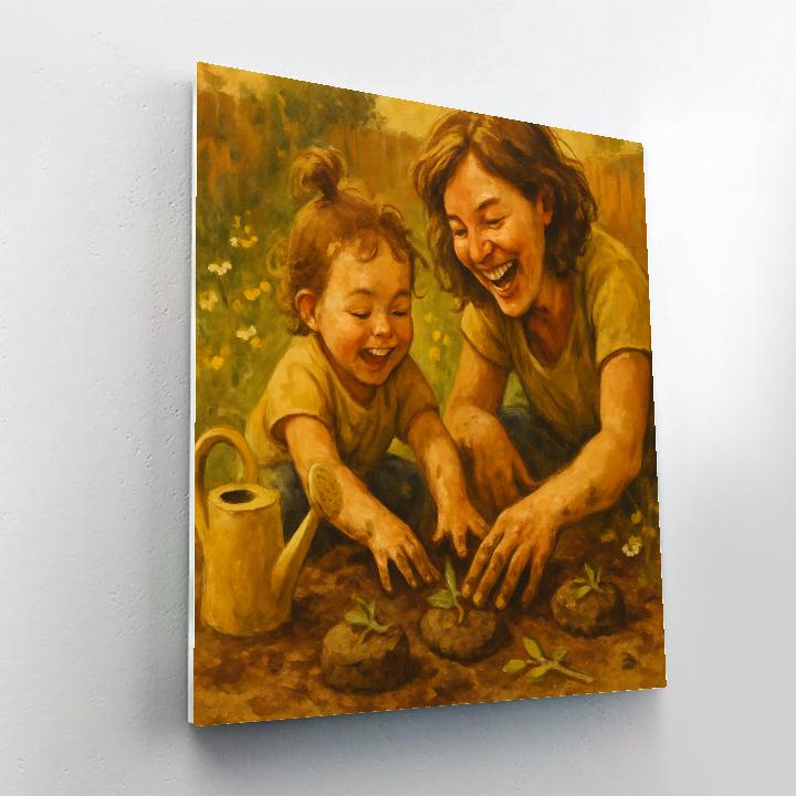 Backyard Mud Pie Baking paint by color