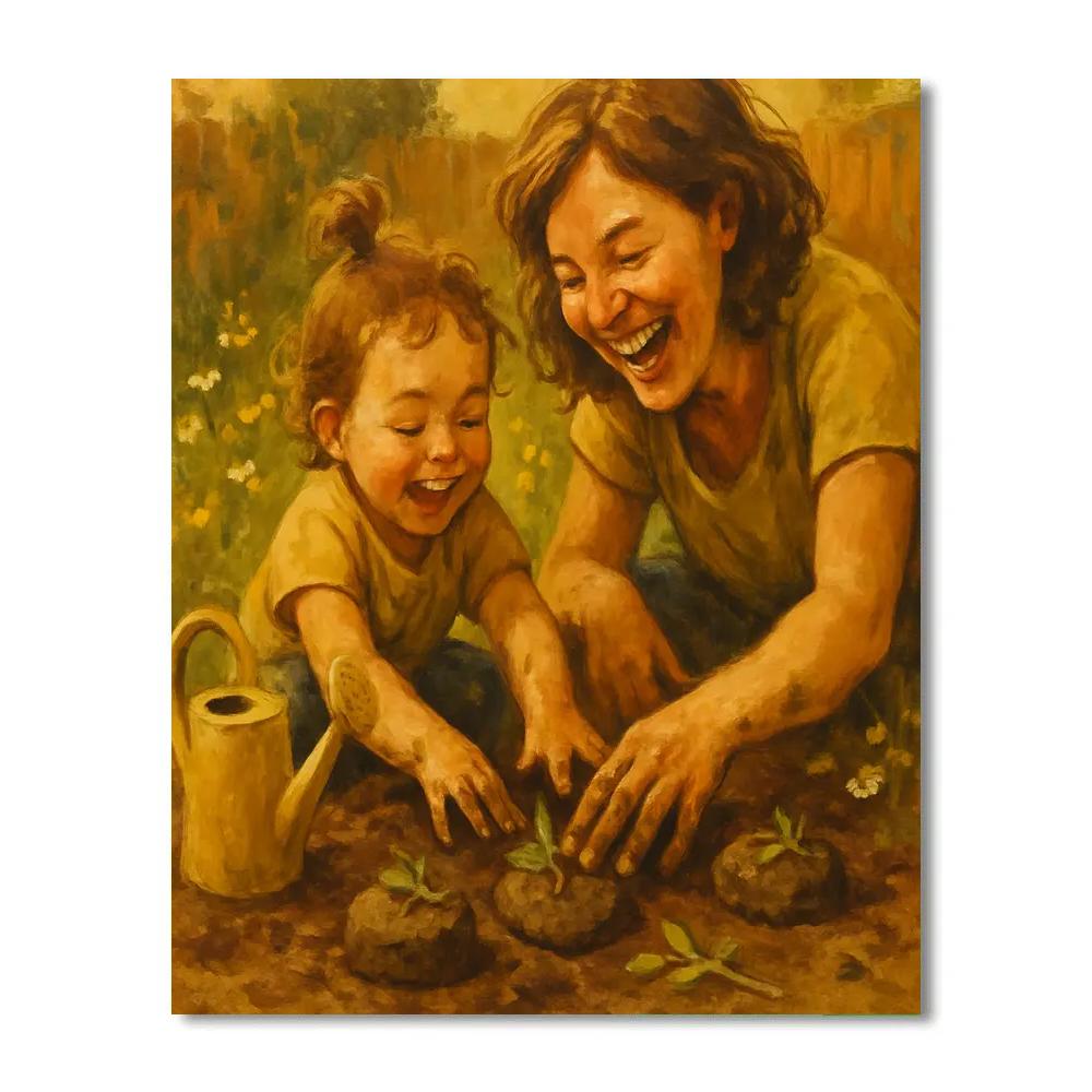 Backyard Mud Pie Baking paint by color