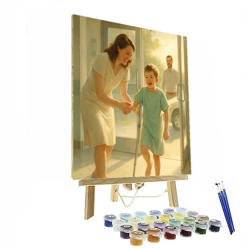 Mother And Child Hospital Discharge Joy Paint by numbers kits
