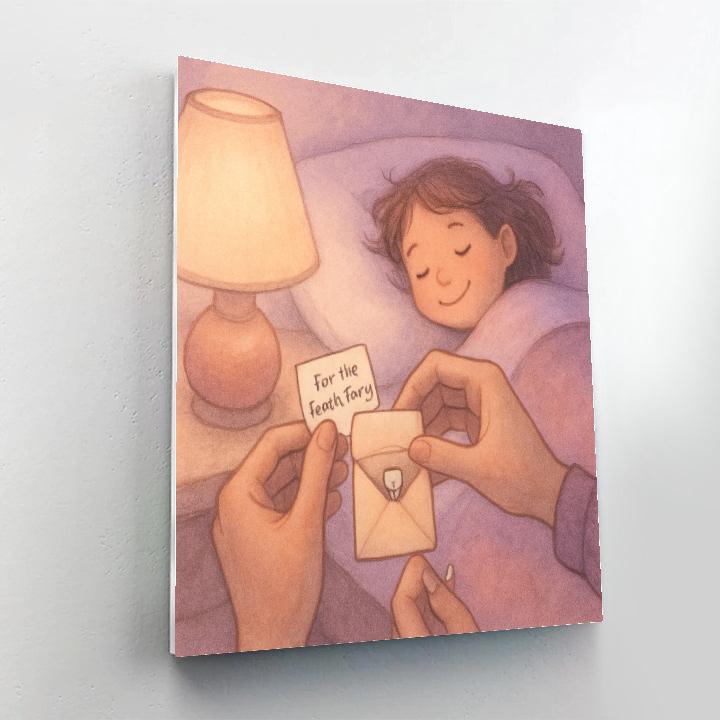 First Tooth Fairy Visit Paint by numbers art