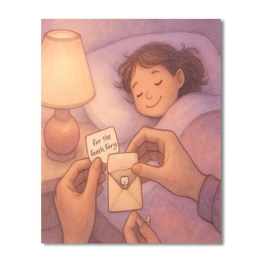 First Tooth Fairy Visit Paint by numbers art