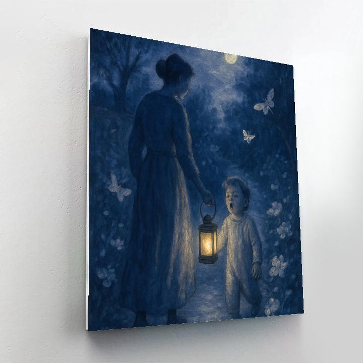 Moonlight Garden Walk Painting by numbers kit