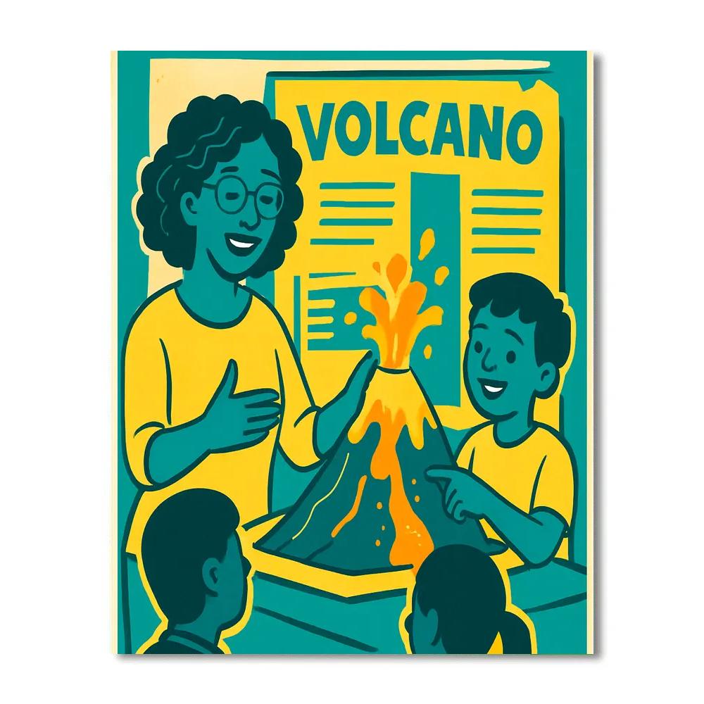 Mother And Child Science Fair Paint by numbers art