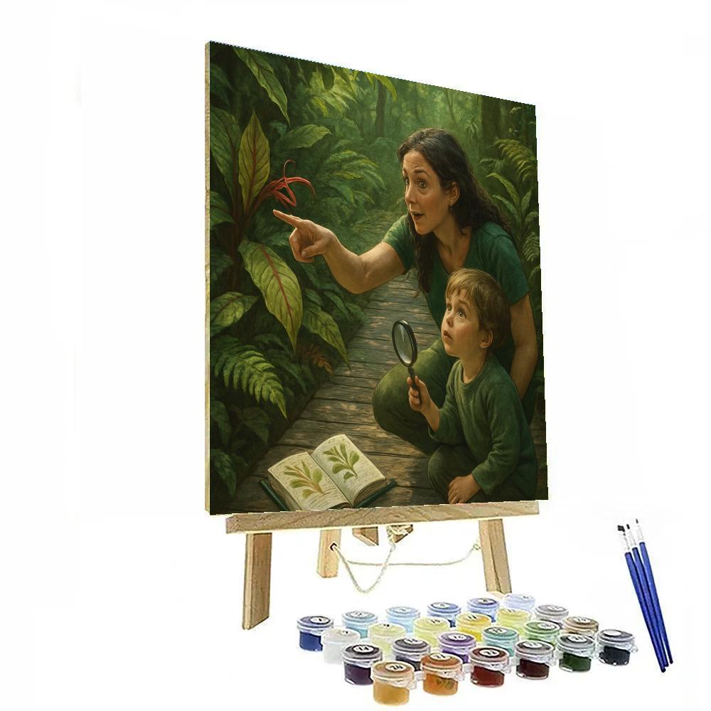 Rainforest Boardwalk Discovery Numbered painting kits